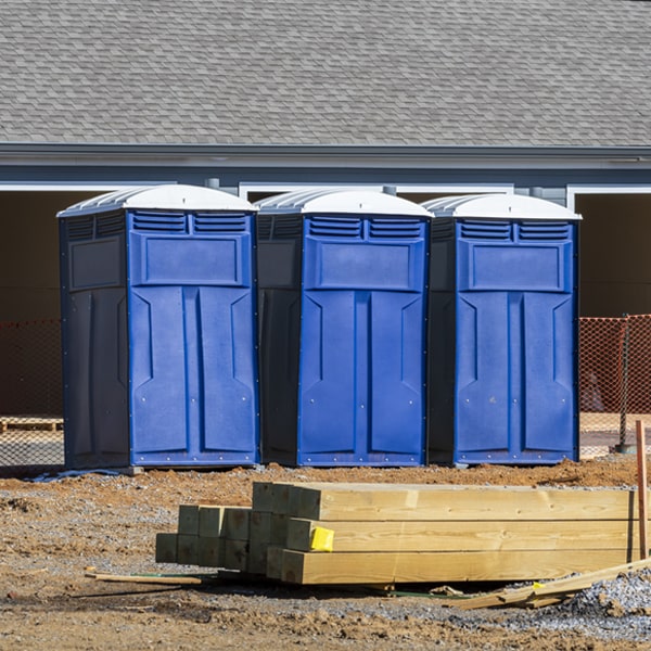 how often are the porta potties cleaned and serviced during a rental period in Tonalea